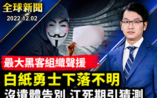 【全球新聞】白紙革命勇士被抓 最大黑客組織聲援
