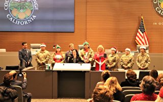 橙县宣布12月为军人军眷圣诞月