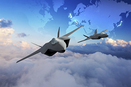 图为日本公布次世代战机模拟照。