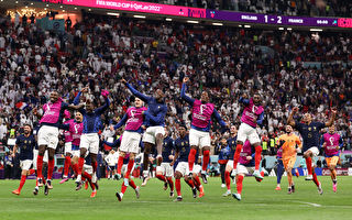 世界杯：法国2:1战胜英格兰 四强全部产生