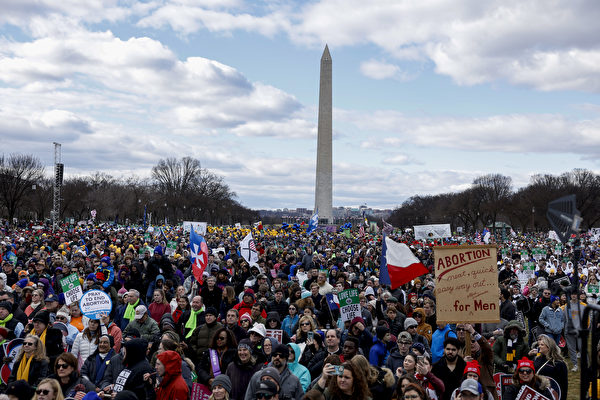 數萬美國人在華府舉行年度「為生命遊行」