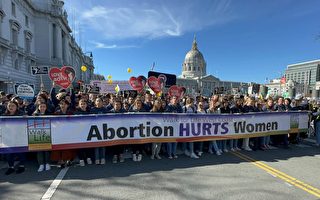 “为生命奔走”旧金山举行盛大反堕胎游行