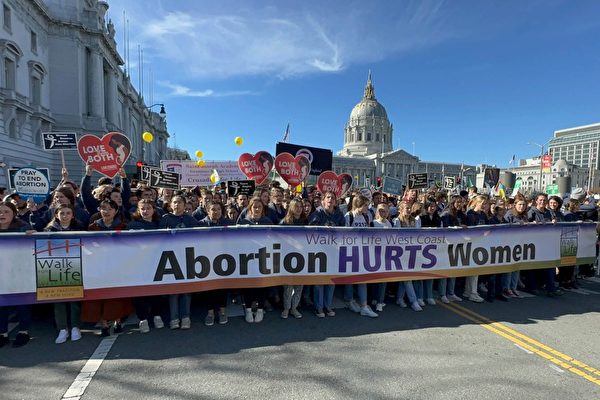 “为生命奔走”旧金山举行盛大反堕胎游行