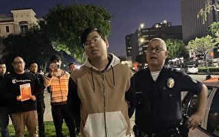 洛杉磯華人集會悼念李文亮 暴徒襲擊現場被捕