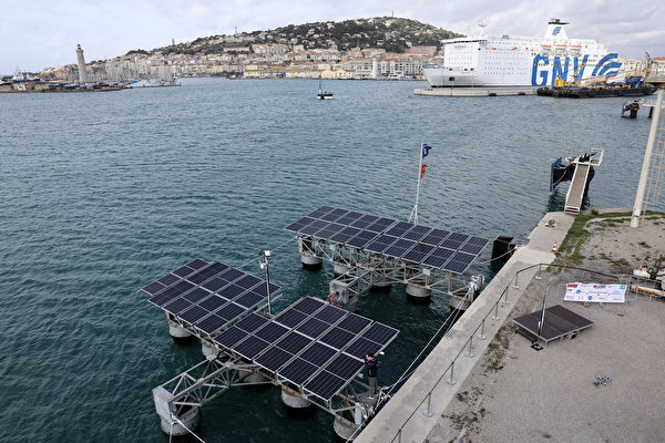 組圖：法國塞特港裝設首批漂浮太陽能裝置