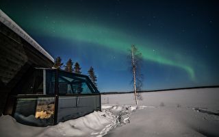 芬蘭獨特的「玻璃冰屋」觀賞極光的絕佳選擇