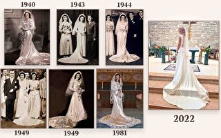 组图：一件婚纱 七位新娘 一个跨世纪的故事