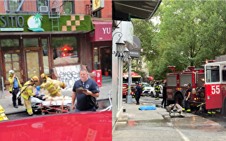 紐約華埠又失火 起火二樓長者傷勢嚴重