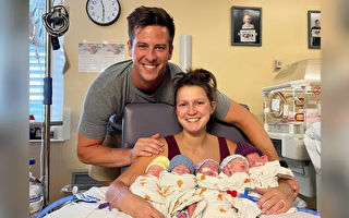 胎龄仅27周 美国超早产五胞胎平安回家