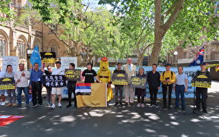 悉尼多团体“十一国殇日”集会 谴责中共暴政