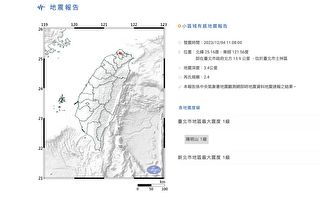 台北出現規模2.4地震 氣象署：大屯火山活動造成