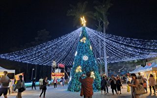 知本溫泉9米耶誕樹點燈 音樂暖湯迎跨年