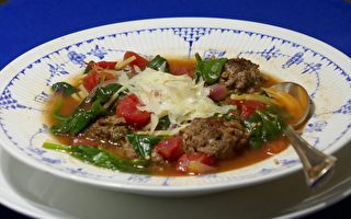 蔬菜牛肉丸汤 巧妙处理剩余的意大利面