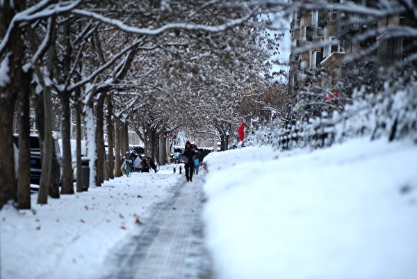 2024年2月21日，北京市降雪情況。（CFOTO/Future Publishing via Getty Images △）