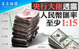 【菁英論壇】央行大佬：人民幣兌美元15比1