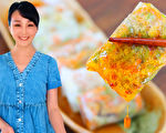 【美食天堂】米紙蔬菜鍋貼做法～超級酥脆～容易上色～不噴油！