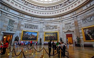 華盛頓國會大廈圓形大廳的飾帶藝術