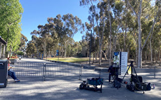 加大UCSD校园亲巴勒斯坦帐蓬营被清除