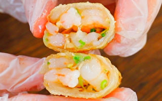 【美食天堂】米纸鲜虾锅贴做法～揭晓秘诀！