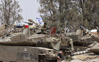 以色列坦克挺进巴勒斯坦拉法市中心