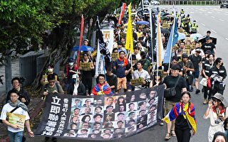 在台港人游行提四大诉求 盼各界关注香港情势