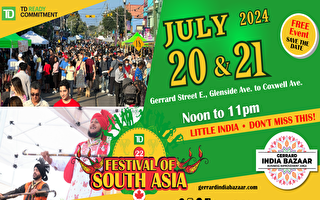 TD南亚节7月20-21日回归多伦多街头
