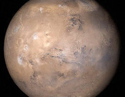 科学家称火星北极存在冰冻水