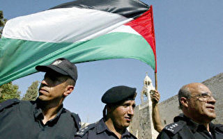 伯利恒升起巴勒斯坦旗帜