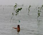 中国东北豪雨 松花江全线水位高涨