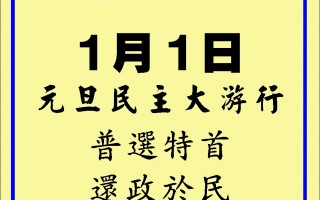 香港市民2004年元旦民主大游行(一)