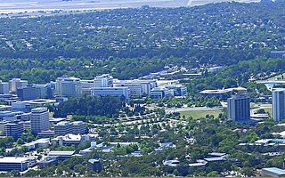 澳大利亞國立大學俯瞰。（大紀元攝影）