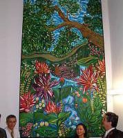 台商郭美娥捐贈壁畫給巴拿馬公立醫院