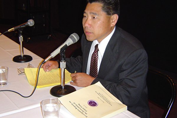 调查迫害法轮功国际组织主席John Jaw博士(大纪元摄影)。 调查迫害法轮功国际组织主席John Jaw博士(大纪元摄影)。
