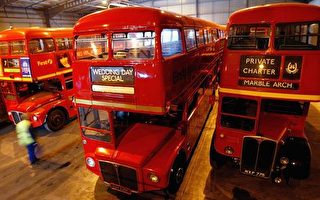 组图：伦敦红色双层巴士的今与昔