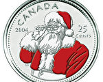 加拿大首次推出圣诞老人纪念币
