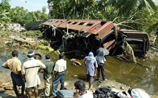 斯里蘭卡海嘯吞沒火車　數百具屍體陷於車廂