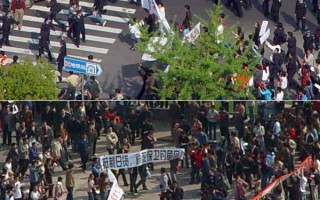 上海逮捕反日遊行中打砸人員
