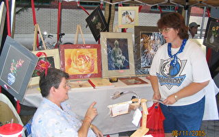达拉斯城市艺术节 西人展出中国刺绣