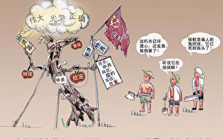 漫画：“保鲜”–中共的垂死挣扎