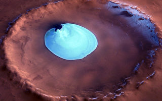 火星北極巨冰 照片傳回地球