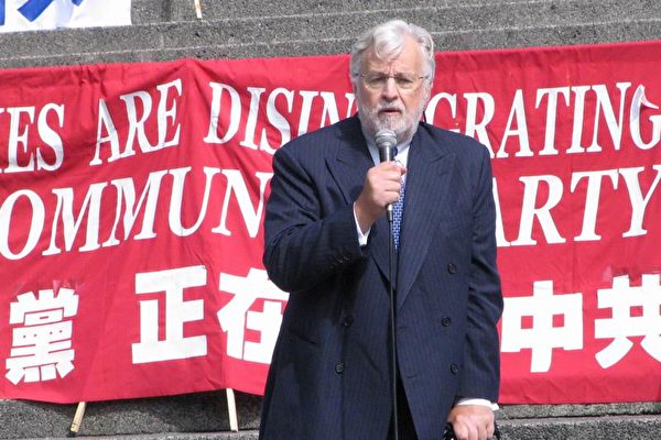 加拿大人權律師安士利(大紀元) 加拿大人權律師安士利(大紀元)