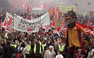 法国全国大罢工 交通瘫痪 停摆停课
