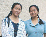 李伟勋(左)逃离中国,并于9月21日抵维也纳。泰妮‧唐(右)是伟勋的翻译,还帮着把她介绍给当地的社区团体。(图片提供﹕Mike DiCicco)