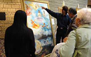 渥太華展出法輪功學員張崑崙親身經歷繪畫