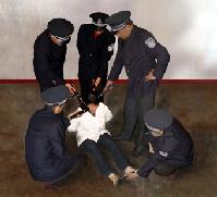 多根電棍同時長時間電擊