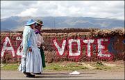 出口民调：玻利维亚总统大选莫拉莱斯领先