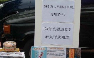 印尼木棉海岸小公园也有中共退党潮展板