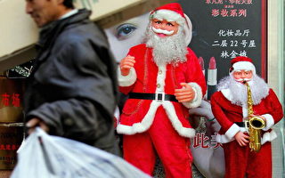 亚洲欢度圣诞节 购物、聚会、示爱