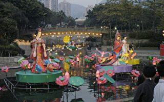 組圖：香港新界西新年綵燈會