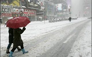 组图：暴风雪袭美东 纽约积雪破纪录